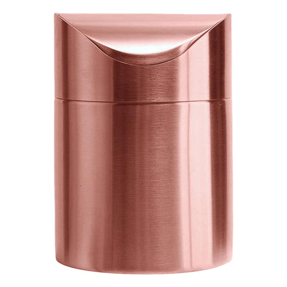 Mini Trash Can with Lid Stainless Steel Desktop Waste Bin Rose Gold Countertop Trash Holder Small Office Garbage Container Car T
Mini Trash Can with Lid Stainless Steel Desktop Waste Bin Rose Gold Countertop Trash Holder Small Office Garbage Container Car T