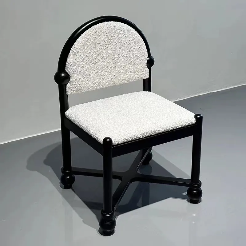 French retro home soft bag chair solid wood dining table chairs restaurant chairs hotel balcony makeup stool
French retro home soft bag chair solid wood dining table chairs restaurant chairs hotel balcony makeup stool