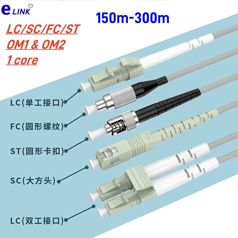 Armored patchcord 1 core 150M200M250M300M OM1 SC LC FC ST 50/125um 62.5/125 1 fiber Armored optical fibre jumper 1 core simplex
Armored patchcord 1 core 150M200M250M300M OM1 SC LC FC ST 50/125um 62.5/125 1 fiber Armored optical fibre jumper 1 core simplex