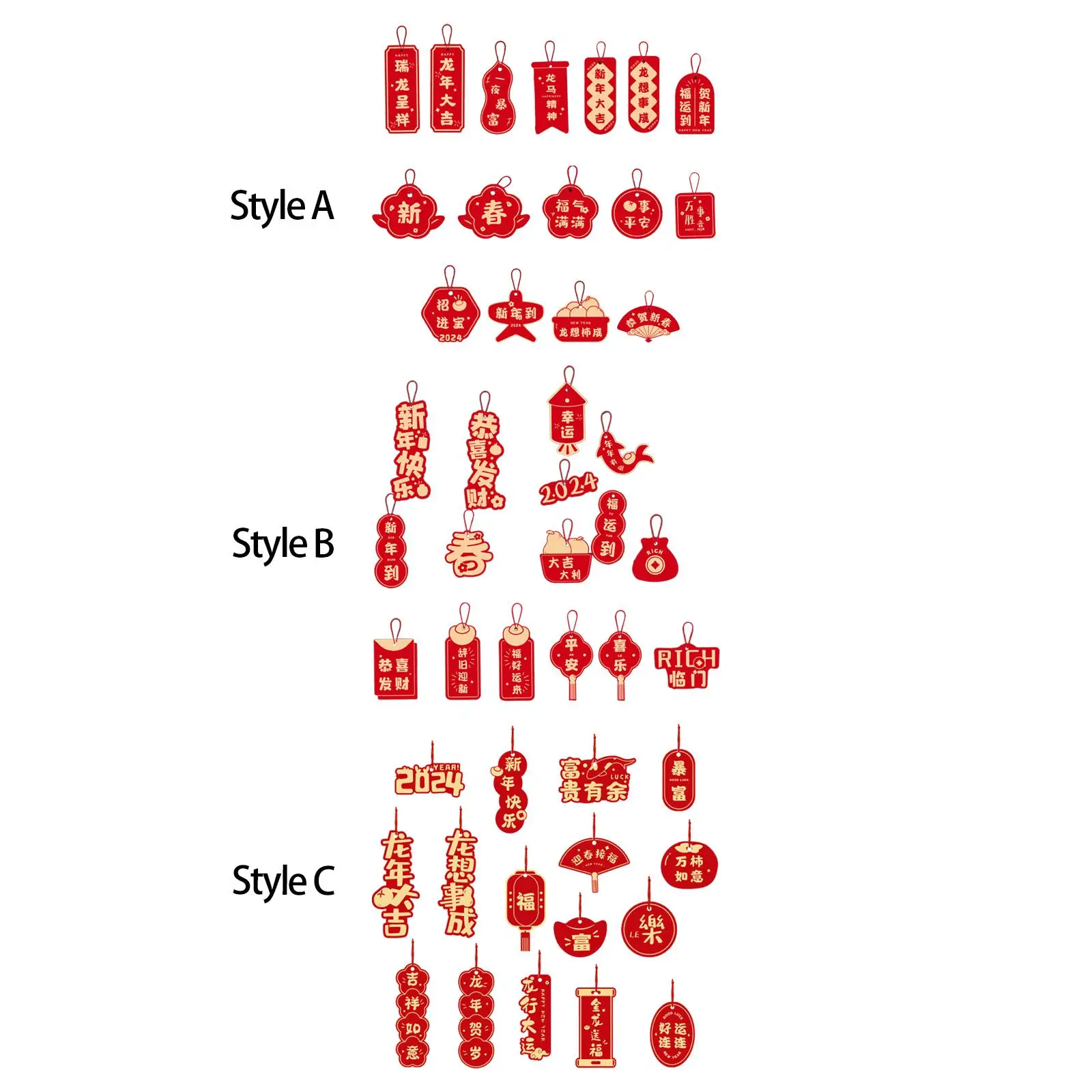 16Pcs 2024 Chinese New Year Hanging Decorations Indoor Blessing Chinese Characters for Living Room Tree Window Farmhouse Bedroom
16Pcs 2024 Chinese New Year Hanging Decorations Indoor Blessing Chinese Characters for Living Room Tree Window Farmhouse Bedroom