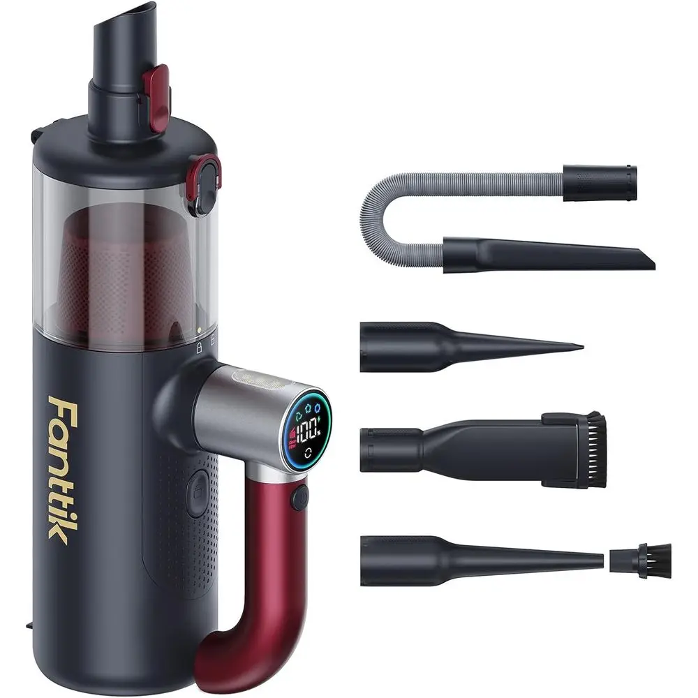 Handheld 4-in-1 Vacuum Cleaner with Rotatable Handle, LED Touch, 145W Motor, Multiple Suction Modes for Home and Kitchen Use
Handheld 4-in-1 Vacuum Cleaner with Rotatable Handle, LED Touch, 145W Motor, Multiple Suction Modes for Home and Kitchen Use