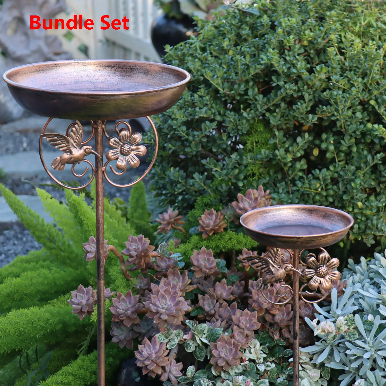 Two-Piece Wrought Iron Bird Feeder Set, Outdoor Patio and Garden Decoration, Gift for Bird Lovers, Nature Class for Parent-Child Activities.
Two-Piece Wrought Iron Bird Feeder Set, Outdoor Patio and Garden Decoration, Gift for Bird Lovers, Nature Class for Parent-Child Activities.