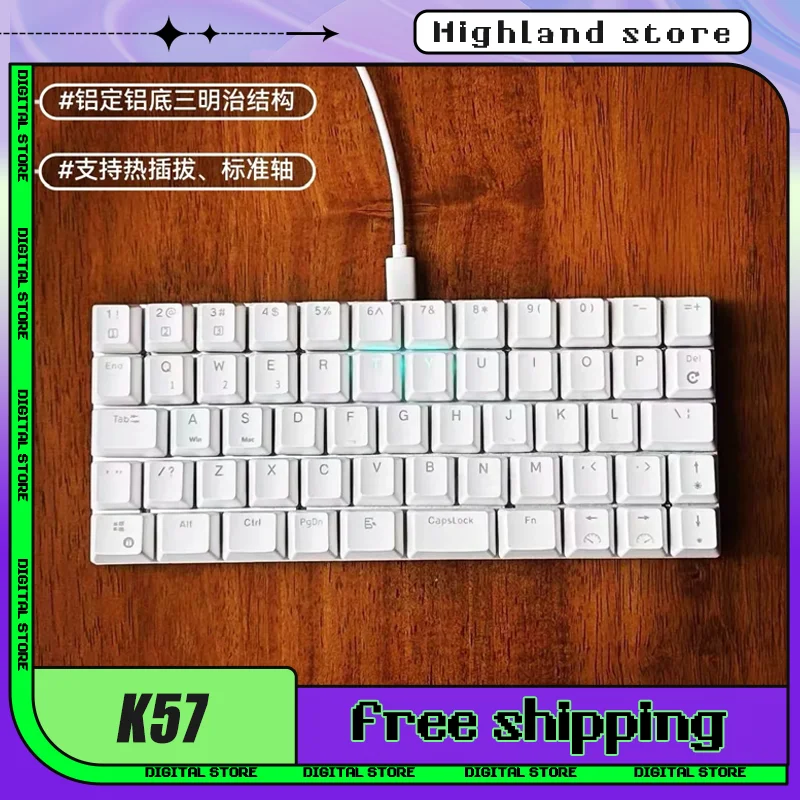 K57 Split Keyboard/ Kit Wired Hot Swap Split Keyboard Kit 57keys Type-C Rgb Customize Support Qmk Vial Aluminium Pc Gamer Gifts
K57 Split Keyboard/ Kit Wired Hot Swap Split Keyboard Kit 57keys Type-C Rgb Customize Support Qmk Vial Aluminium Pc Gamer Gifts