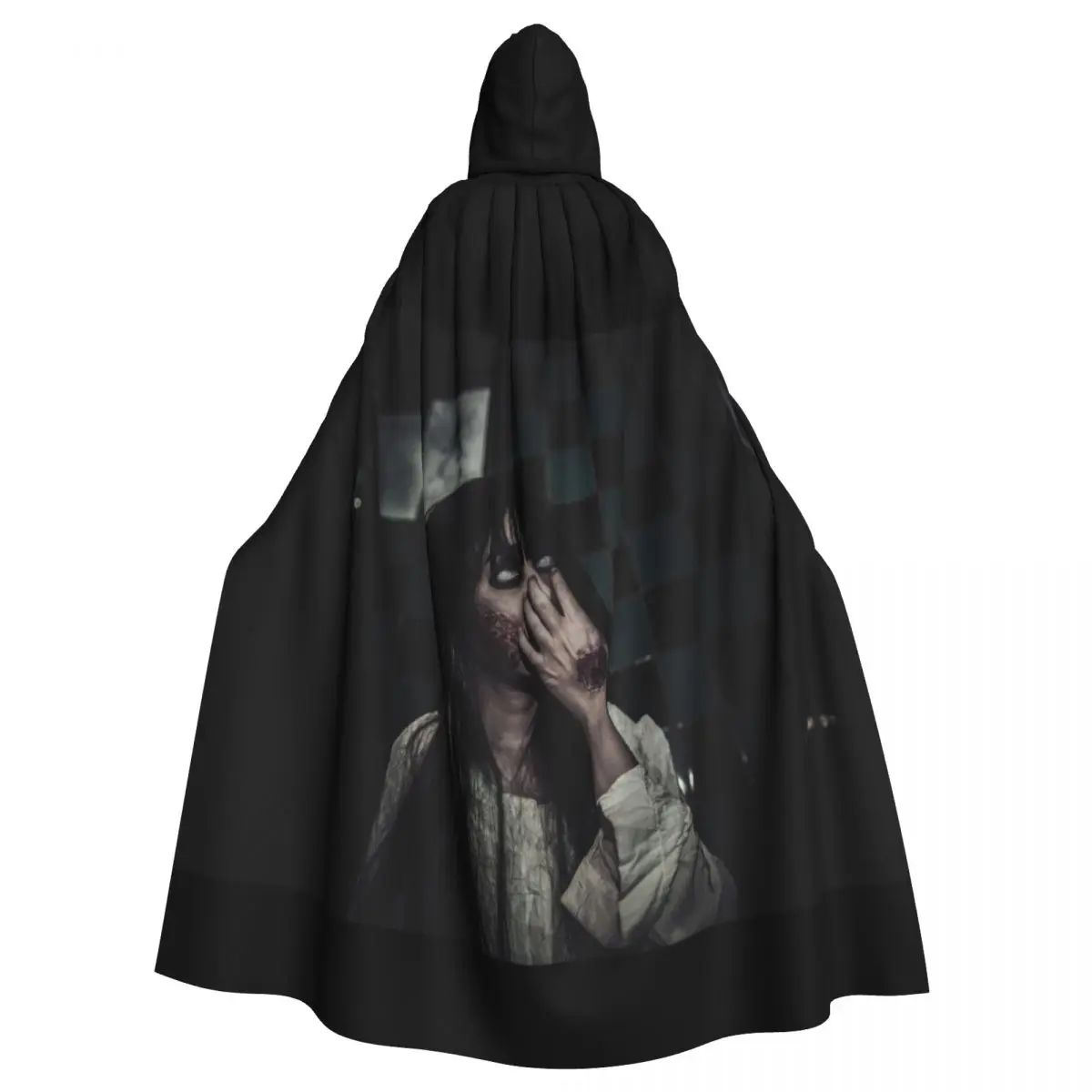 Eerie Woman Cloak for Halloween and Horror Cosplay Unisex Adult Cloak with Hood Long Witch Costume Cosplay
Eerie Woman Cloak for Halloween and Horror Cosplay Unisex Adult Cloak with Hood Long Witch Costume Cosplay