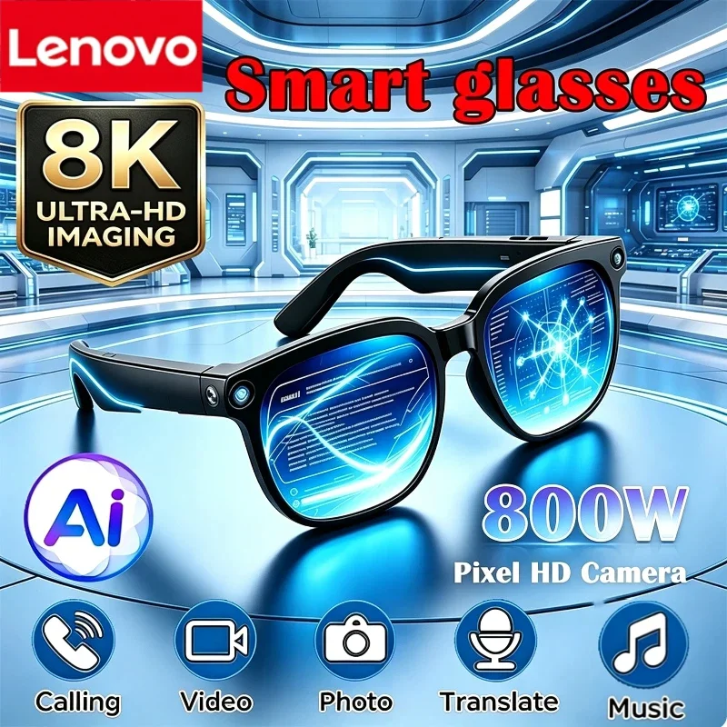 Lenovo Smart AI Glasses 800W HD 8K Shooting Camera Photo Video Voice Call Translation Waterproof Bluetooth AI Motorcycle Glasses
Lenovo Smart AI Glasses 800W HD 8K Shooting Camera Photo Video Voice Call Translation Waterproof Bluetooth AI Motorcycle Glasses