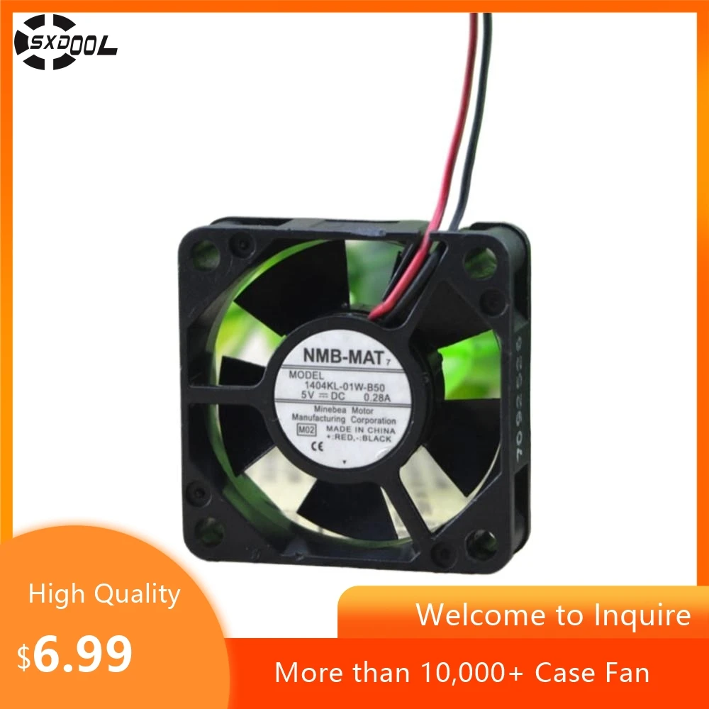 3510 1404KL-01W-B50 5V 0.28A Cooling Fan for Electronics Cooling, Raspberry Pi, and Custom PC Builds
3510 1404KL-01W-B50 5V 0.28A Cooling Fan for Electronics Cooling, Raspberry Pi, and Custom PC Builds