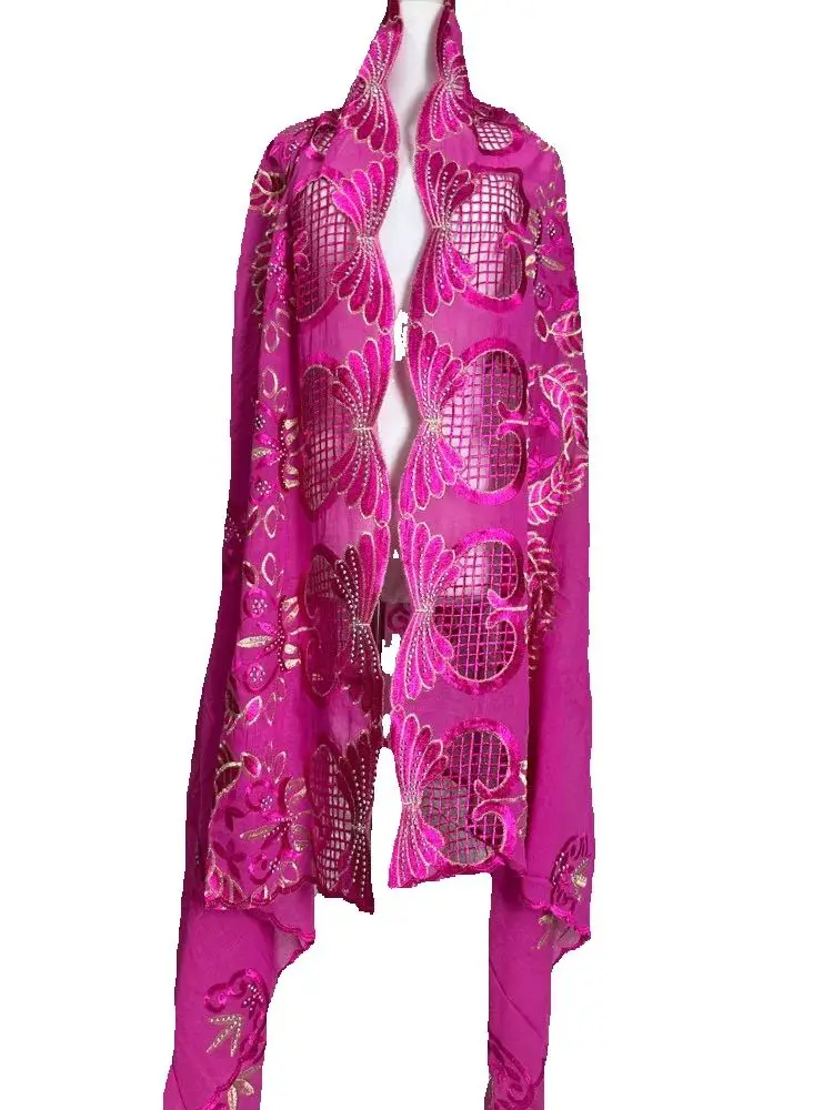 2025 New African Islamic Women Scarf Fashion Pashmina Turban Pray 100% Cotton Embroidered Shawl Wrap Muslim Party Hijab for Lady
2025 New African Islamic Women Scarf Fashion Pashmina Turban Pray 100% Cotton Embroidered Shawl Wrap Muslim Party Hijab for Lady