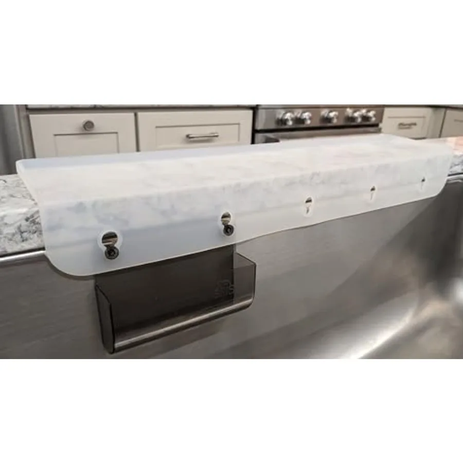 SiliSink XL Silicone Sink Edge Guard for Kitchen Sink - Fits 3.75" - 4" Wide - The Original Stone Protector with Sponge Caddy -
SiliSink XL Silicone Sink Edge Guard for Kitchen Sink - Fits 3.75" - 4" Wide - The Original Stone Protector with Sponge Caddy -