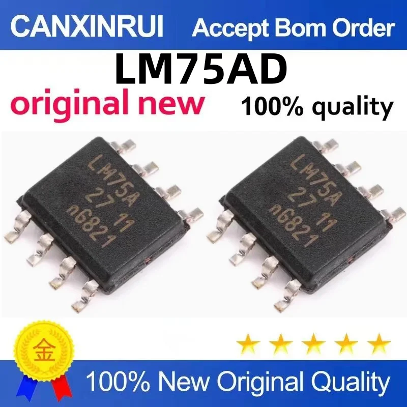 (10 pieces)LM75AD LM75A SOP-8 Digital Temperature Sensor Chip
(10 pieces)LM75AD LM75A SOP-8 Digital Temperature Sensor Chip