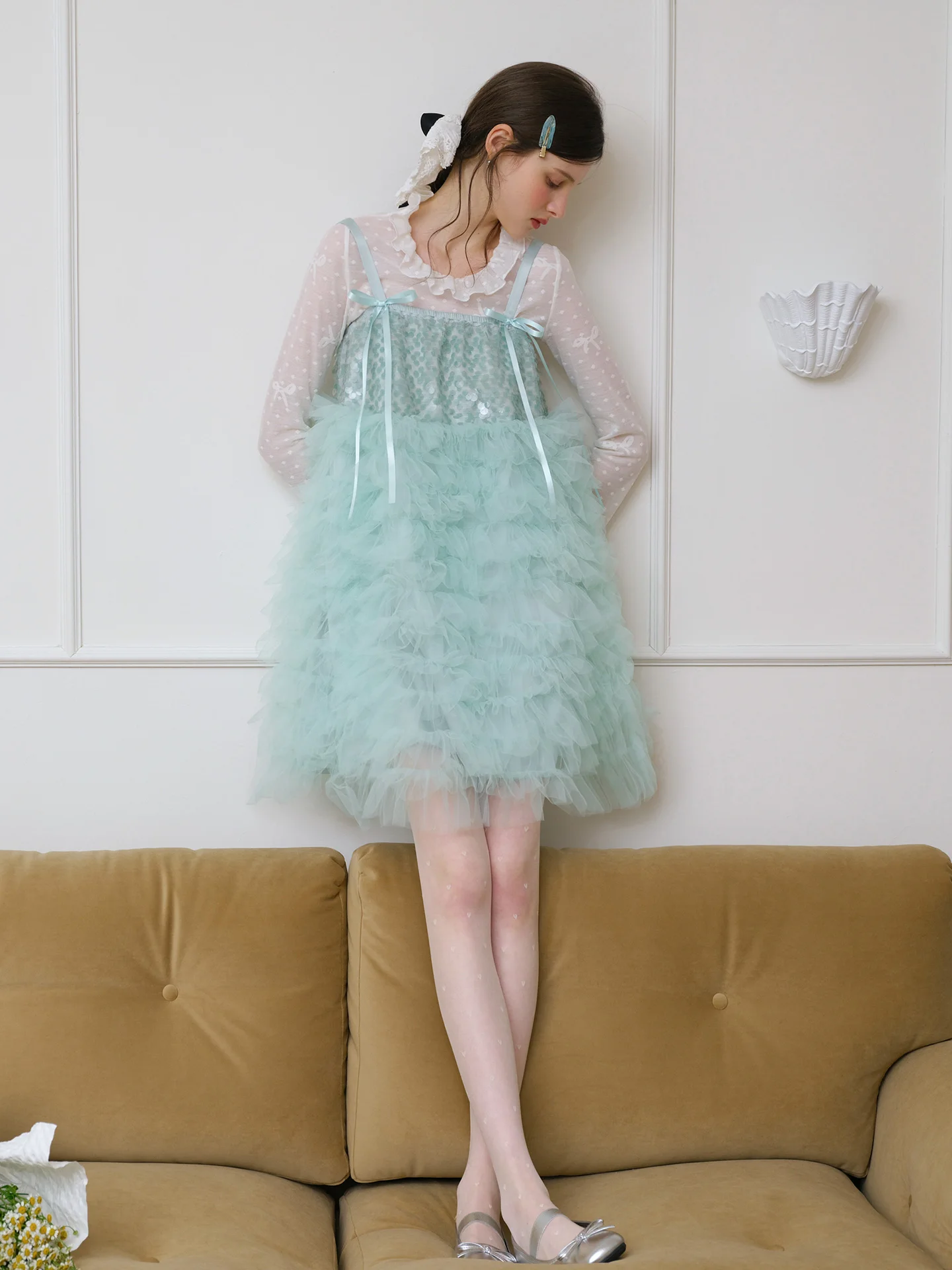Spring 2026 Fairy T Me Sequin ort Dr Cute Doll Skirt High Waist A-Line Silken Gown for Commuting And Casual Wear
Spring 2026 Fairy T Me Sequin ort Dr Cute Doll Skirt High Waist A-Line Silken Gown for Commuting And Casual Wear