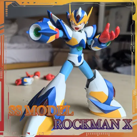 SS Model KO KP701 RockMan X Falcon Armor Action Figure Megaman X5 Anime Figures Mega Man Assembly Model Kit Birthday Gift