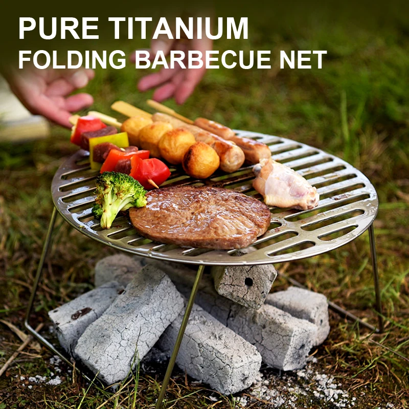 Pure Titanium Folding Barbecue Net,Health Ultra Lightweight And Portable Outdoor Camping And Picnic Table Mesh Round Grill,A1406
Pure Titanium Folding Barbecue Net,Health Ultra Lightweight And Portable Outdoor Camping And Picnic Table Mesh Round Grill,A1406