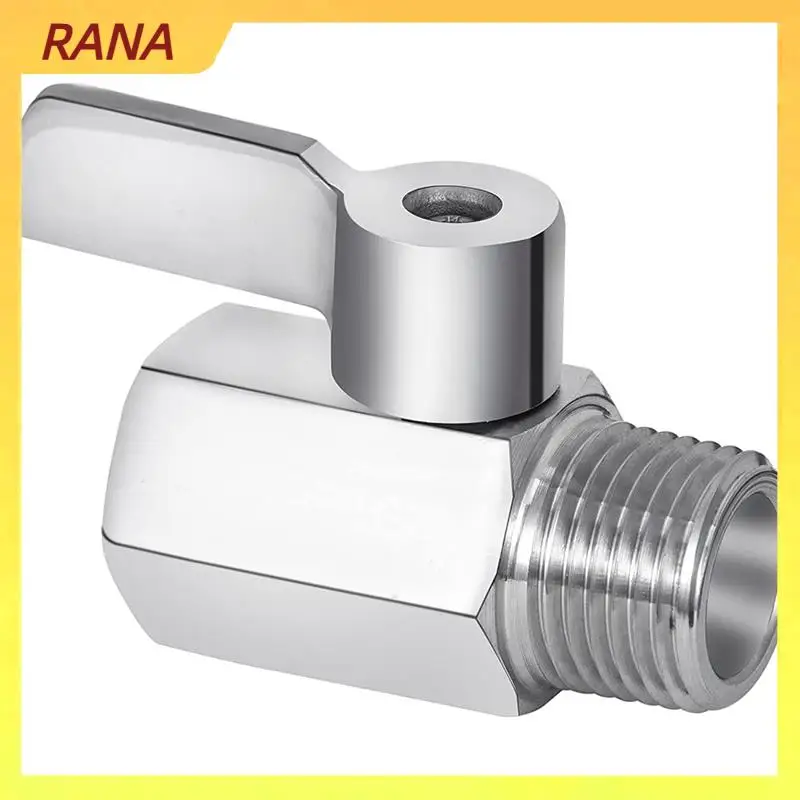 RANA Shower Head Shut Off Valve, 304 Stainless Steel Mini Ball Valve NPT Thread(1/2Inch Male X 1/2Inch Female)
RANA Shower Head Shut Off Valve, 304 Stainless Steel Mini Ball Valve NPT Thread(1/2Inch Male X 1/2Inch Female)