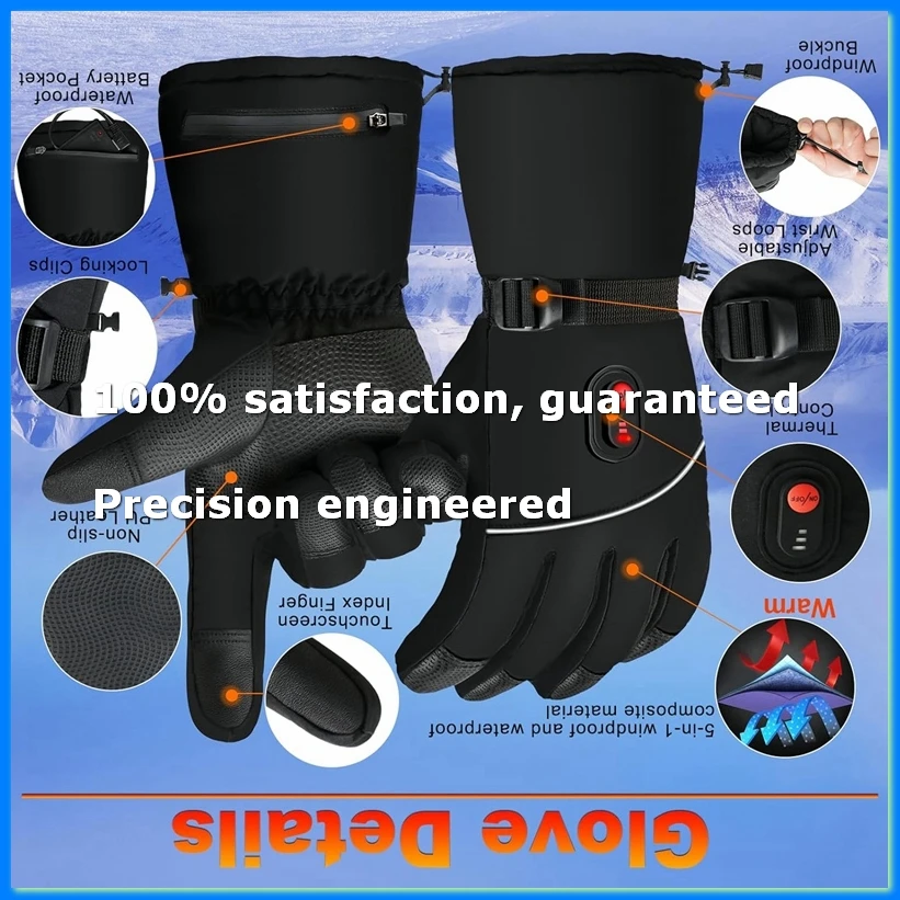 Electric Heated Gloves Hand Warmers Winter Touchscreen Gloves Battery Powered Waterproof Gloves for Outdoor Working-A49I
Electric Heated Gloves Hand Warmers Winter Touchscreen Gloves Battery Powered Waterproof Gloves for Outdoor Working-A49I