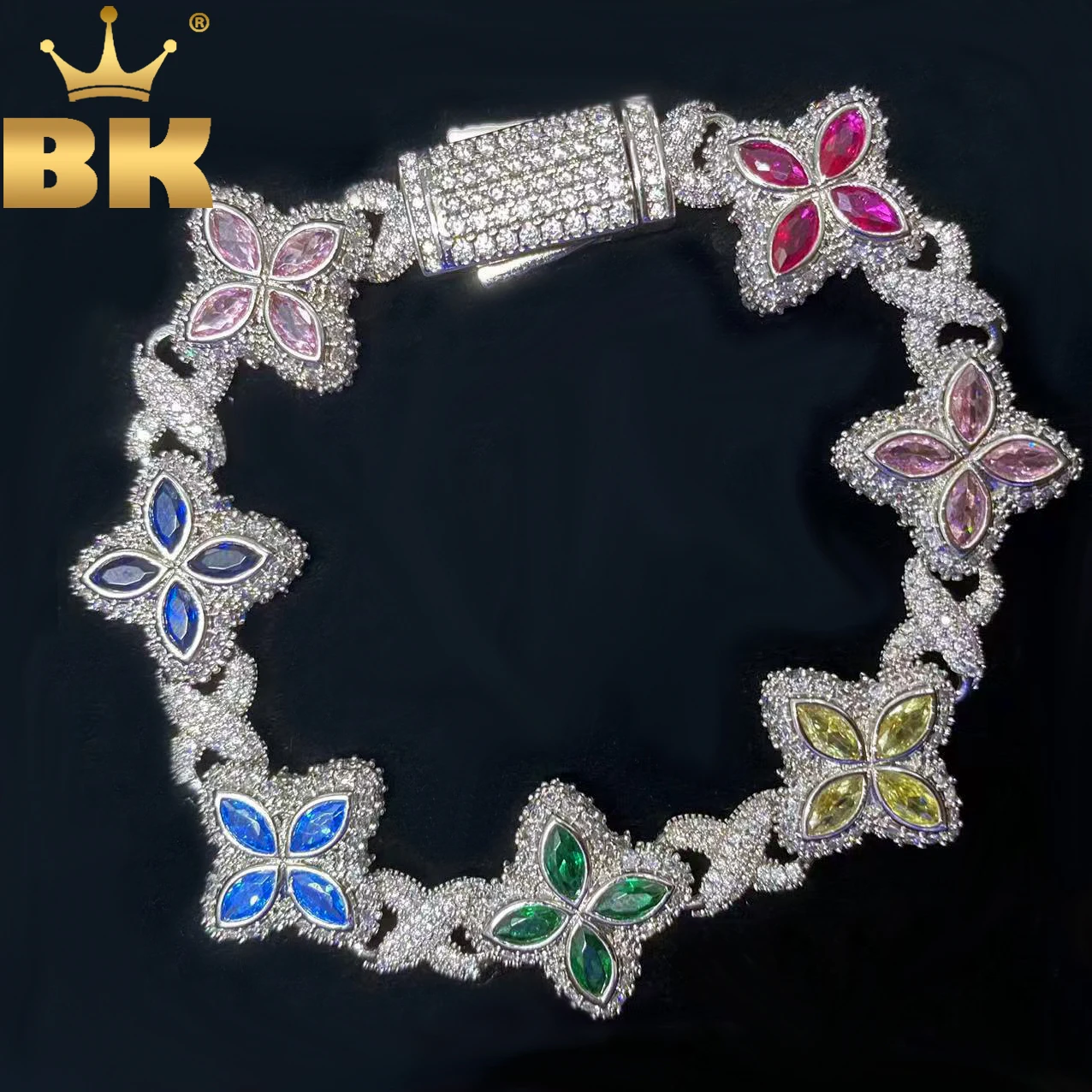 THE BLING KING Rainbow CZ Floral Inifinity Chain Necklace Micro Paved Out 5A+ Multi Cubic Zircon Clover Bracelet Luxury Jewelry
THE BLING KING Rainbow CZ Floral Inifinity Chain Necklace Micro Paved Out 5A+ Multi Cubic Zircon Clover Bracelet Luxury Jewelry