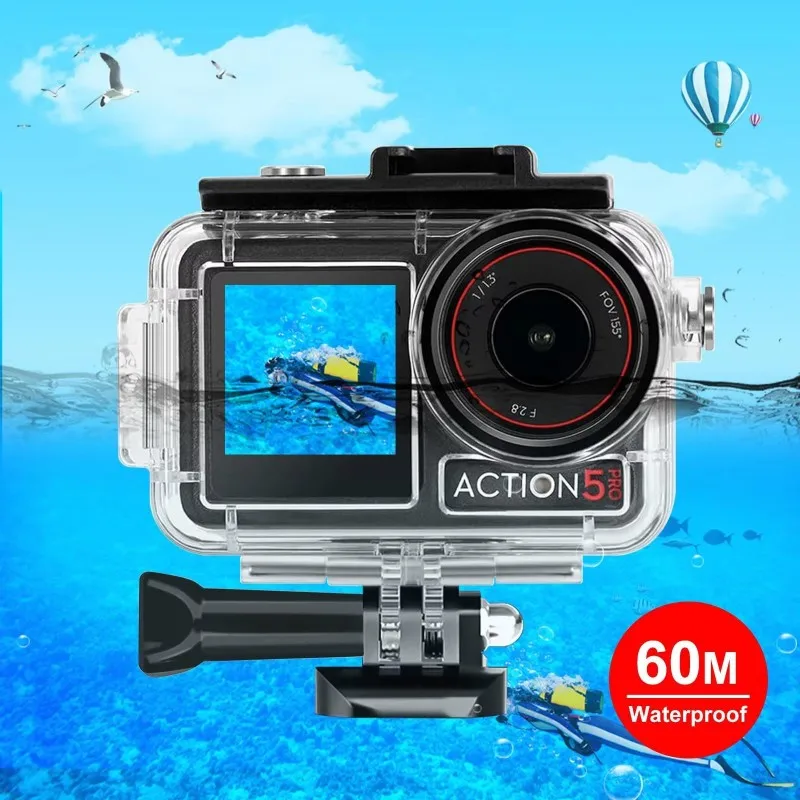 Diving Case 60M For DJI Action 5 Pro/4/3 Accessories Underwater Housing Cover Anti-Fog Shell Waterproof Case
Diving Case 60M For DJI Action 5 Pro/4/3 Accessories Underwater Housing Cover Anti-Fog Shell Waterproof Case