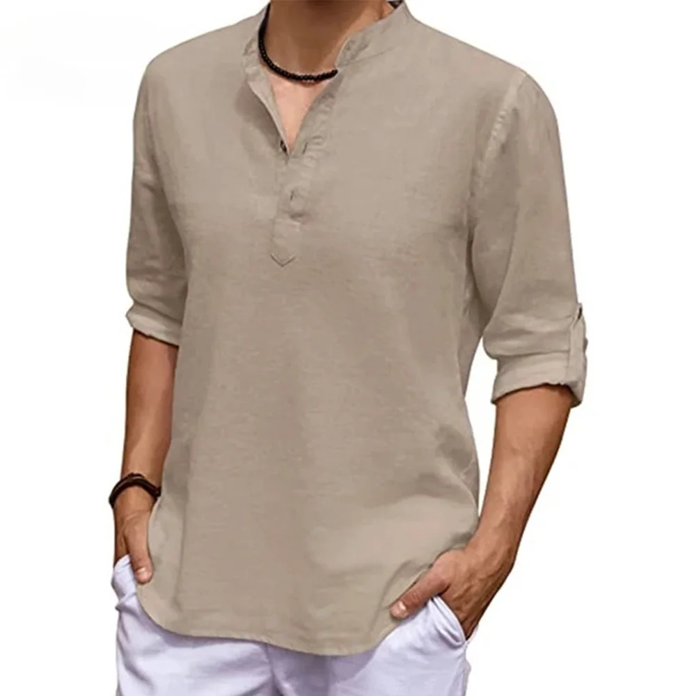 Men's Shirts Casual Outdoors Basic Style Solid Color All-match Long-sleeved Thin Loose Blouse Male Spring Autumn Streetwear
Men's Shirts Casual Outdoors Basic Style Solid Color All-match Long-sleeved Thin Loose Blouse Male Spring Autumn Streetwear