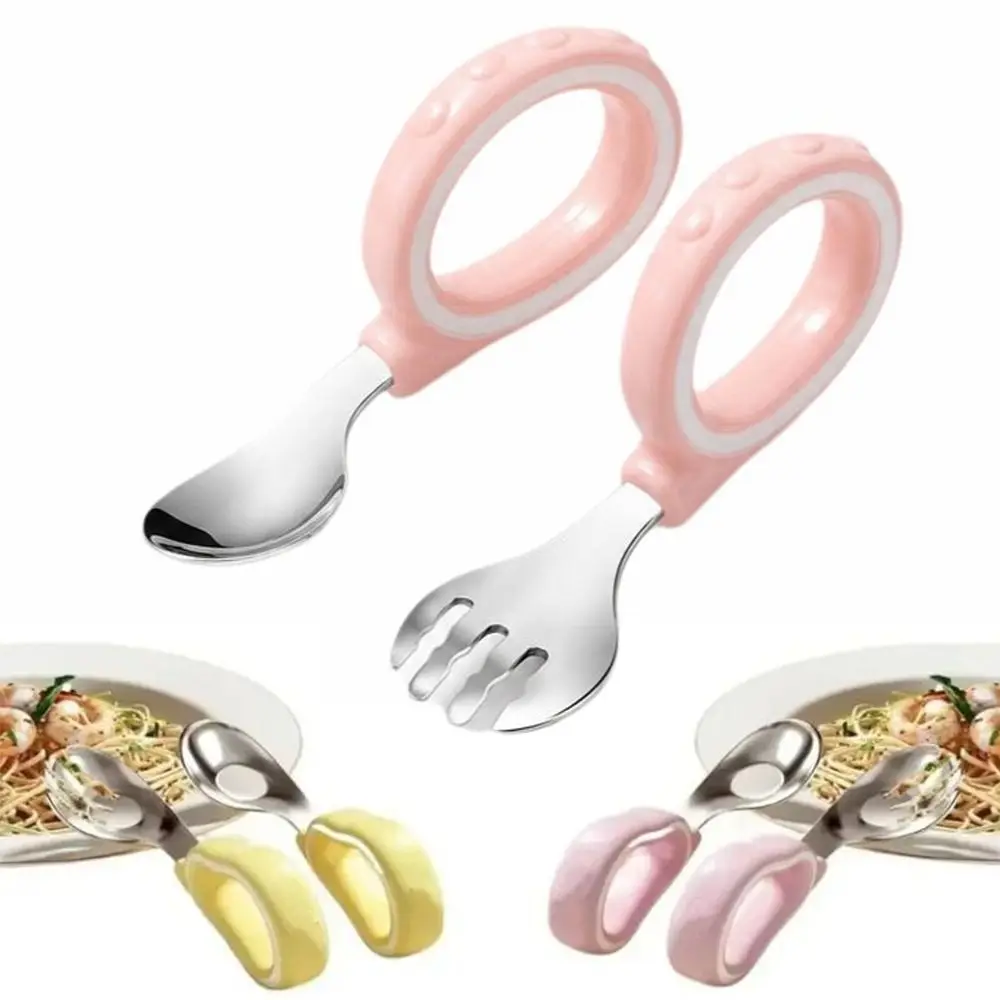 316L Stainless Steel Baby Spoon Fork Set Easy Grip Ring Handle Design Toddler Utensil Set with Storage Case Smooth Polished
316L Stainless Steel Baby Spoon Fork Set Easy Grip Ring Handle Design Toddler Utensil Set with Storage Case Smooth Polished