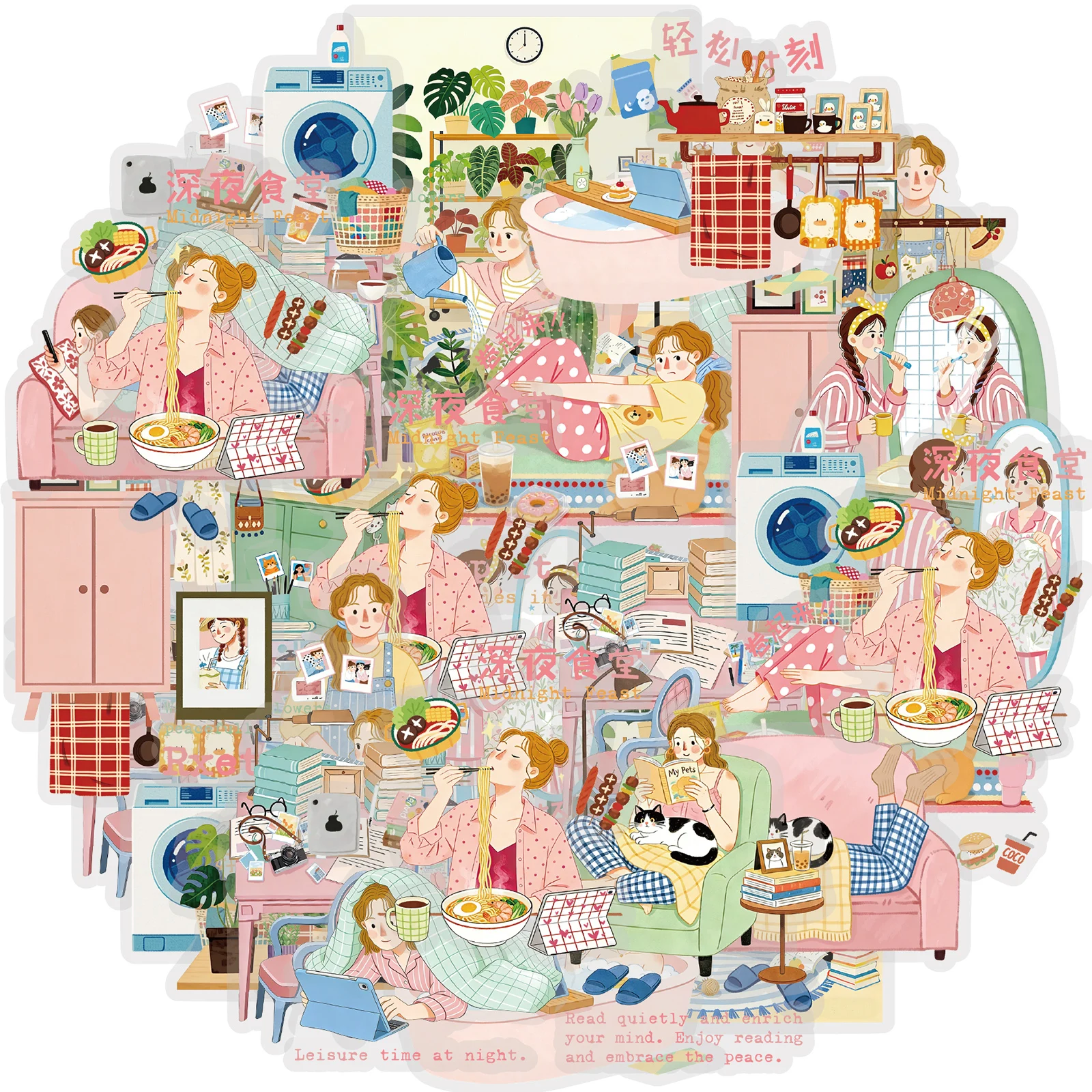 Etori Life 15Pcs Pet Stickers for Girls Living Alone, Home Daily Life, Cooking, Cat Care, Journaling, Scrapbooking Materials, Laptop, Handbag, Diary, Pencil Case, Pen Holder, Budget Planner, Notepad, Postcards and Envelopes, Helmet, Bicycle, Handmade Scra
Etori Life 15Pcs Pet Stickers for Girls Living Alone, Home Daily Life, Cooking, Cat Care, Journaling, Scrapbooking Materials, Laptop, Handbag, Diary, Pencil Case, Pen Holder, Budget Planner, Notepad, Postcards and Envelopes, Helmet, Bicycle, Handmade Scra