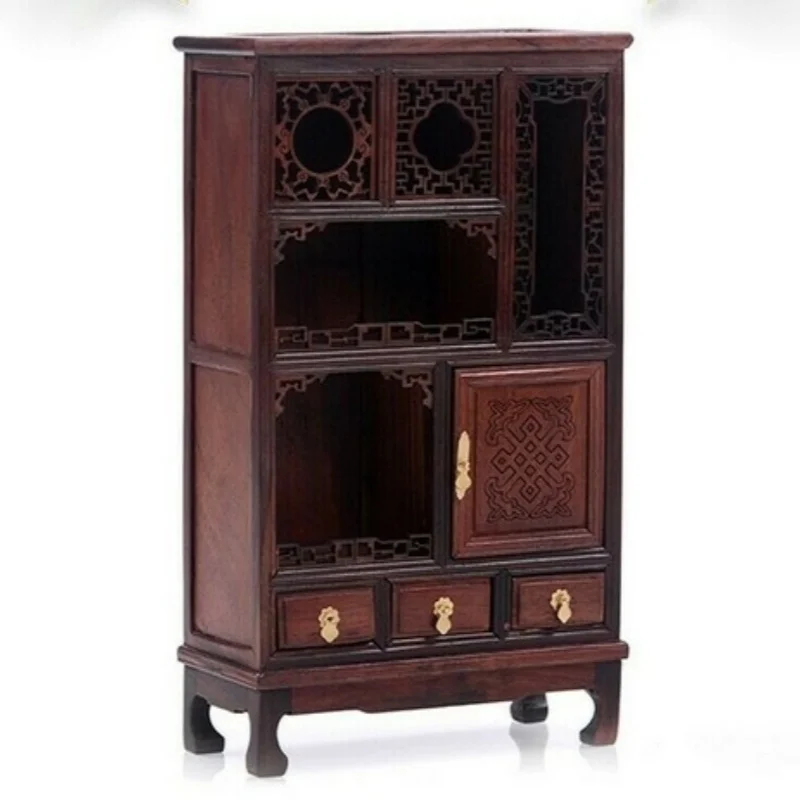 9.8" Rosewood Carved Chinese Miniature Display Cabinet Altar Model Decor
9.8" Rosewood Carved Chinese Miniature Display Cabinet Altar Model Decor