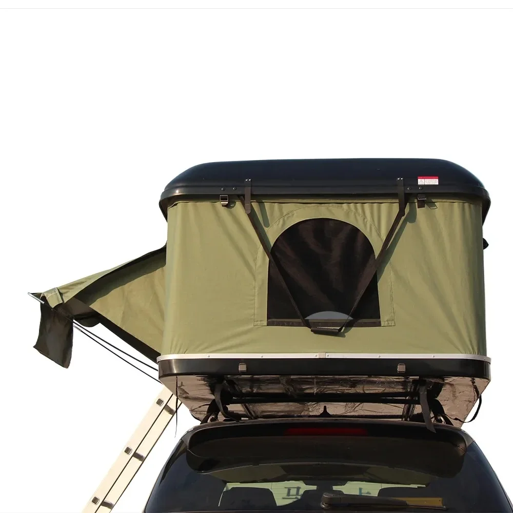 Camping Triangle Car Rooftop Tent Hard Clamshell Black Gray Aluminum 2 Person Hard Shell Roof Top Tent
Camping Triangle Car Rooftop Tent Hard Clamshell Black Gray Aluminum 2 Person Hard Shell Roof Top Tent