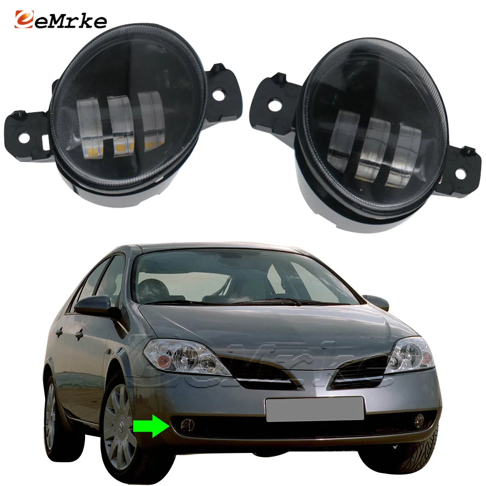 LED White/Yellow Fog Lights Headlights w/ Lens DRL for Nissan Primera P12 2002 2003 2004 2005 2006 2007 2008 Fog Lamp Assembly
LED White/Yellow Fog Lights Headlights w/ Lens DRL for Nissan Primera P12 2002 2003 2004 2005 2006 2007 2008 Fog Lamp Assembly