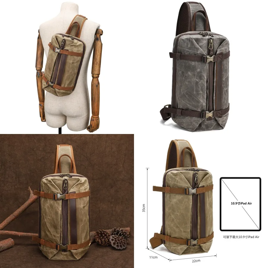 【New style】- men's canvas chest bag new retro large-capacity single-shoulder -body bag multifunctional fashionable small chest
【New style】- men's canvas chest bag new retro large-capacity single-shoulder -body bag multifunctional fashionable small chest