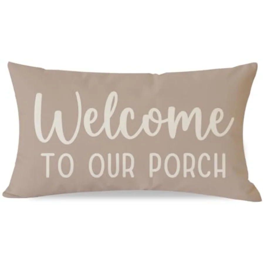 Decorative Throw Pillow Covers 12x20 Inch Welcome to Our Porch Outdoor Rustic Farmhouse Lumbar Pillow Decorative Throw Pillows
Decorative Throw Pillow Covers 12x20 Inch Welcome to Our Porch Outdoor Rustic Farmhouse Lumbar Pillow Decorative Throw Pillows
