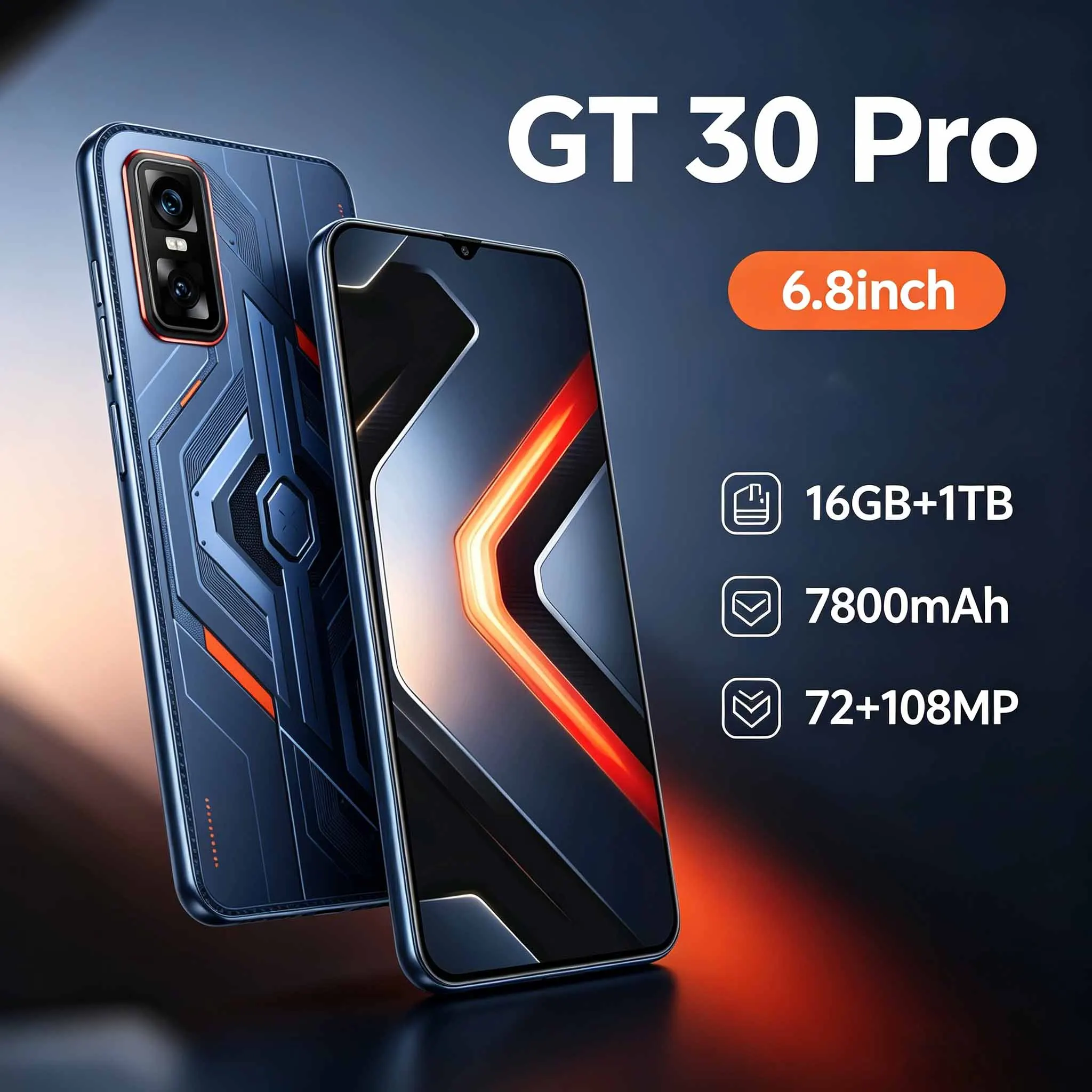 2026 New High Quality GT 30 Pro original intelligent 4G 5G dual card dual standby system global version 7800mAh battery
2026 New High Quality GT 30 Pro original intelligent 4G 5G dual card dual standby system global version 7800mAh battery
