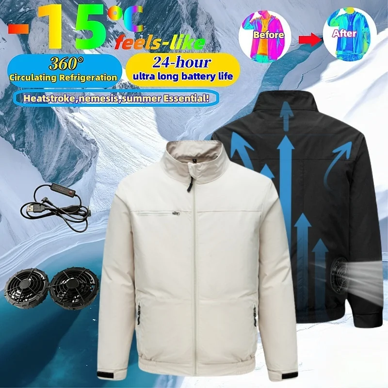 Summer Fan Air Conditioning Clothing Cool Coat Men's Travel Ultralight Brand Outdoor Sports Jacket Sun Windbreaker Fishing Work
Summer Fan Air Conditioning Clothing Cool Coat Men's Travel Ultralight Brand Outdoor Sports Jacket Sun Windbreaker Fishing Work
