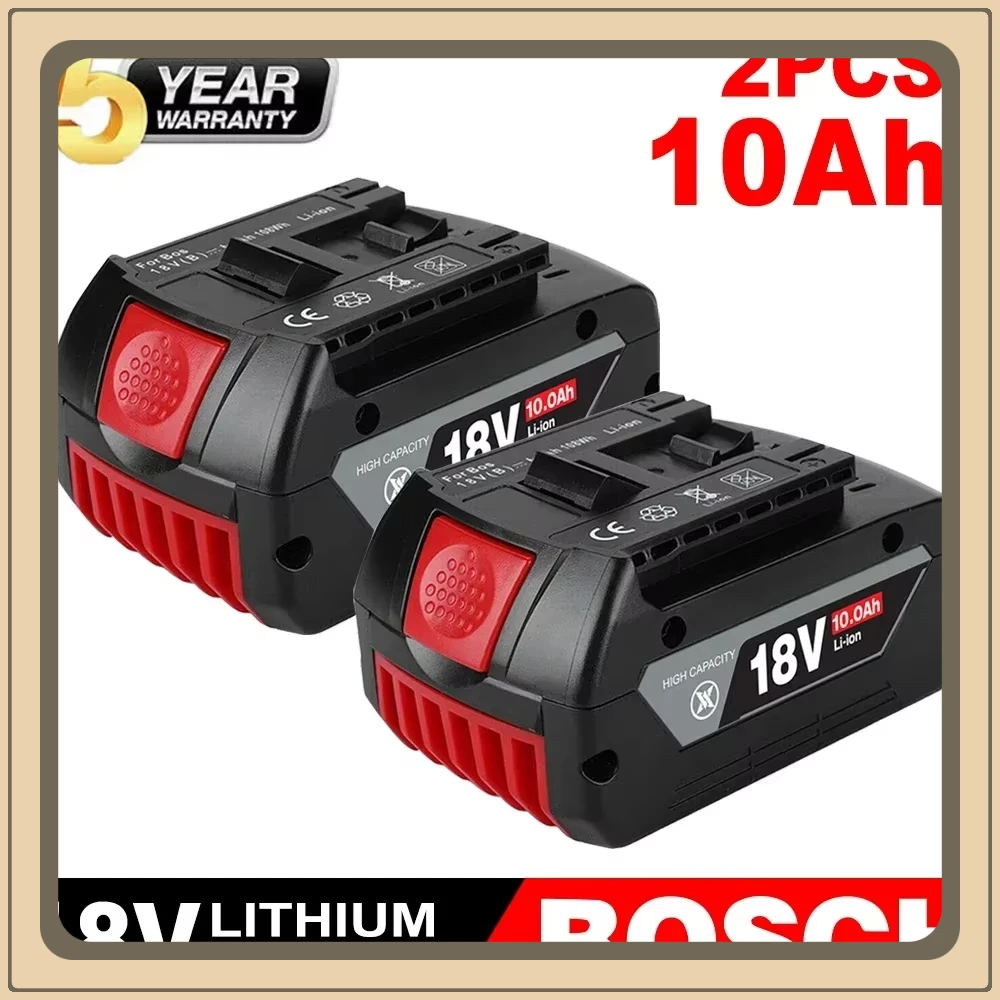 100%Original For Bosch 18V 10000mAh Professional System Cordless Tool BAT609 BAT618 GBA18V 21700 Battery 18V Replacement Battery
100%Original For Bosch 18V 10000mAh Professional System Cordless Tool BAT609 BAT618 GBA18V 21700 Battery 18V Replacement Battery