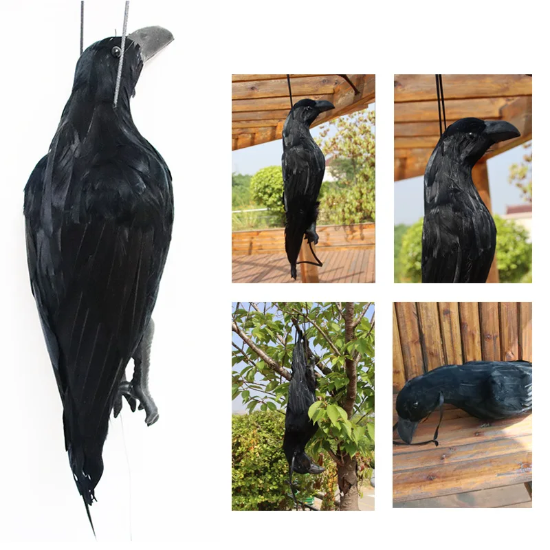 Large size Realistic Hanging Dead Crow Prop Scary Artificial Black Feather Crow Bird Halloween Party Decoration Indoor Outdoor
Large size Realistic Hanging Dead Crow Prop Scary Artificial Black Feather Crow Bird Halloween Party Decoration Indoor Outdoor