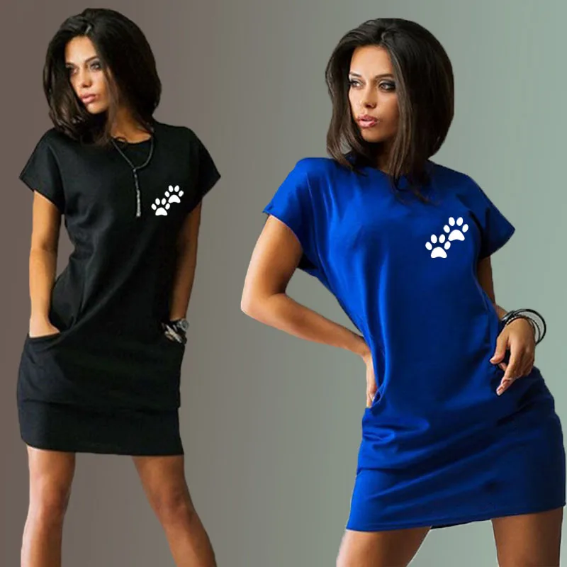 Women's fashion T-shirt dress casual round neck short sleeved elastic summer casual style dress, Asian sizes
Women's fashion T-shirt dress casual round neck short sleeved elastic summer casual style dress, Asian sizes