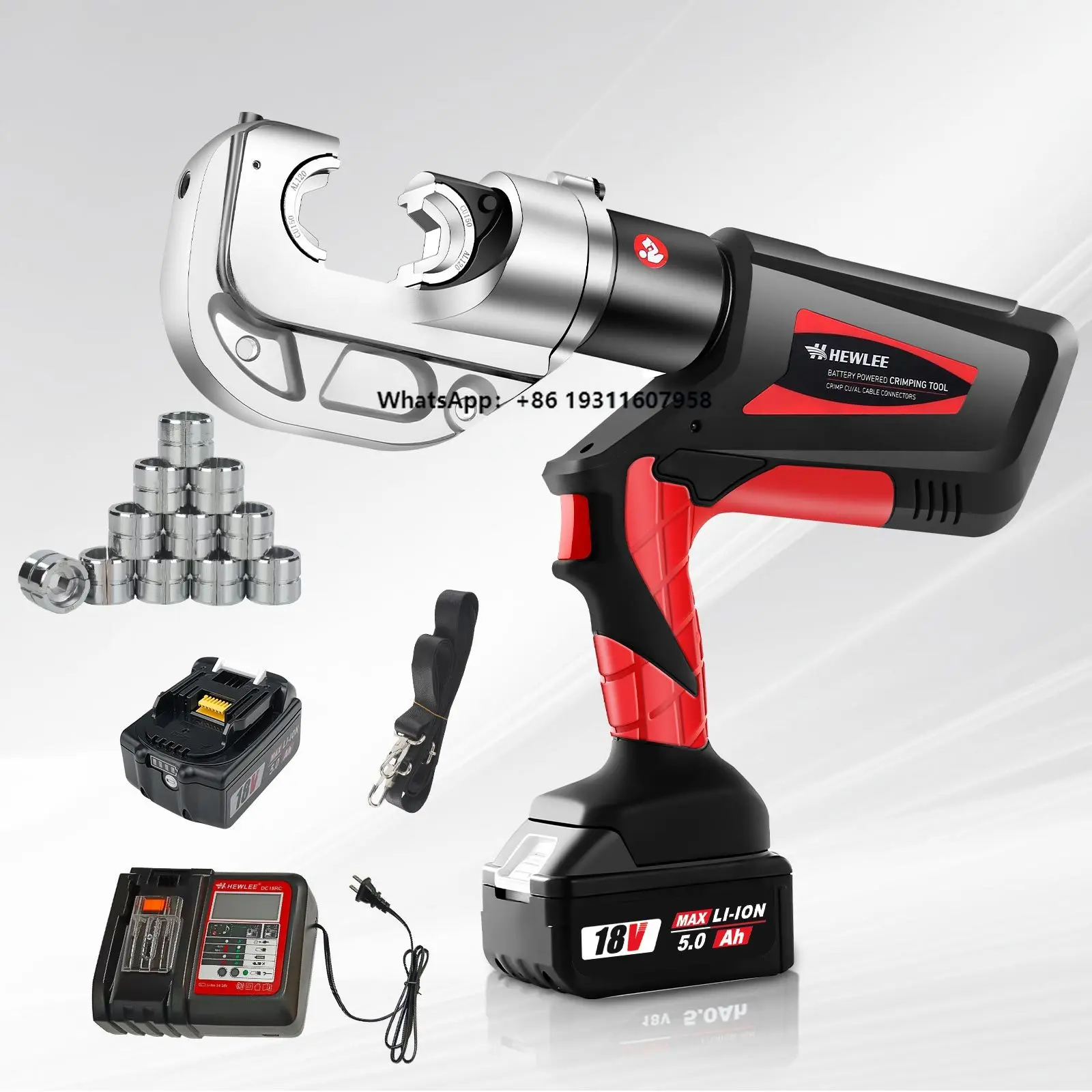 HL-400B 12t Electric Hydraulic Crimping Pliers Rechargeable Hydraulic Crimping Tools 16-400mm Electric Hydraulic Clamp Tools
HL-400B 12t Electric Hydraulic Crimping Pliers Rechargeable Hydraulic Crimping Tools 16-400mm Electric Hydraulic Clamp Tools