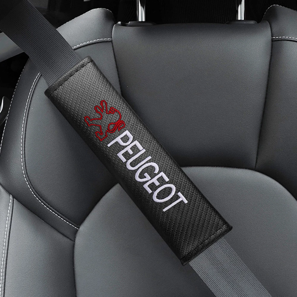 2Pcs Car Emblem Seat Belt Cover Carbon Fiber Shoulder Protector Pad For Peugeot 308 206 207 407 208 301 308 508 2008 3008 5008
2Pcs Car Emblem Seat Belt Cover Carbon Fiber Shoulder Protector Pad For Peugeot 308 206 207 407 208 301 308 508 2008 3008 5008