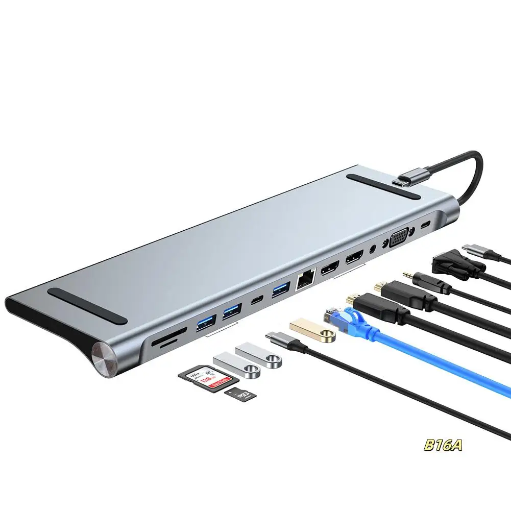 12 в 1 USB-концентратор USB 3.0 Type C 4K Док-станция RJ45 Ethernet SD TF Card Reader Аксессуары для ноутбуков
12 в 1 USB-концентратор USB 3.0 Type C 4K Док-станция RJ45 Ethernet SD TF Card Reader Аксессуары для ноутбуков