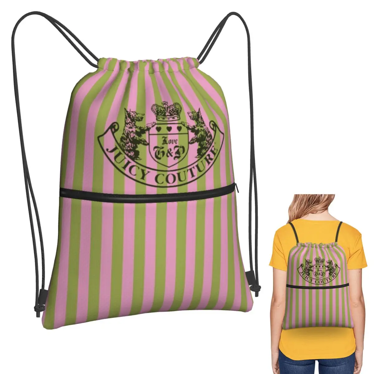 Juicy Couture Classic Backpacks Portable Drawstring Bags Storage Bag Book Bags for Man Woman School
Juicy Couture Classic Backpacks Portable Drawstring Bags Storage Bag Book Bags for Man Woman School