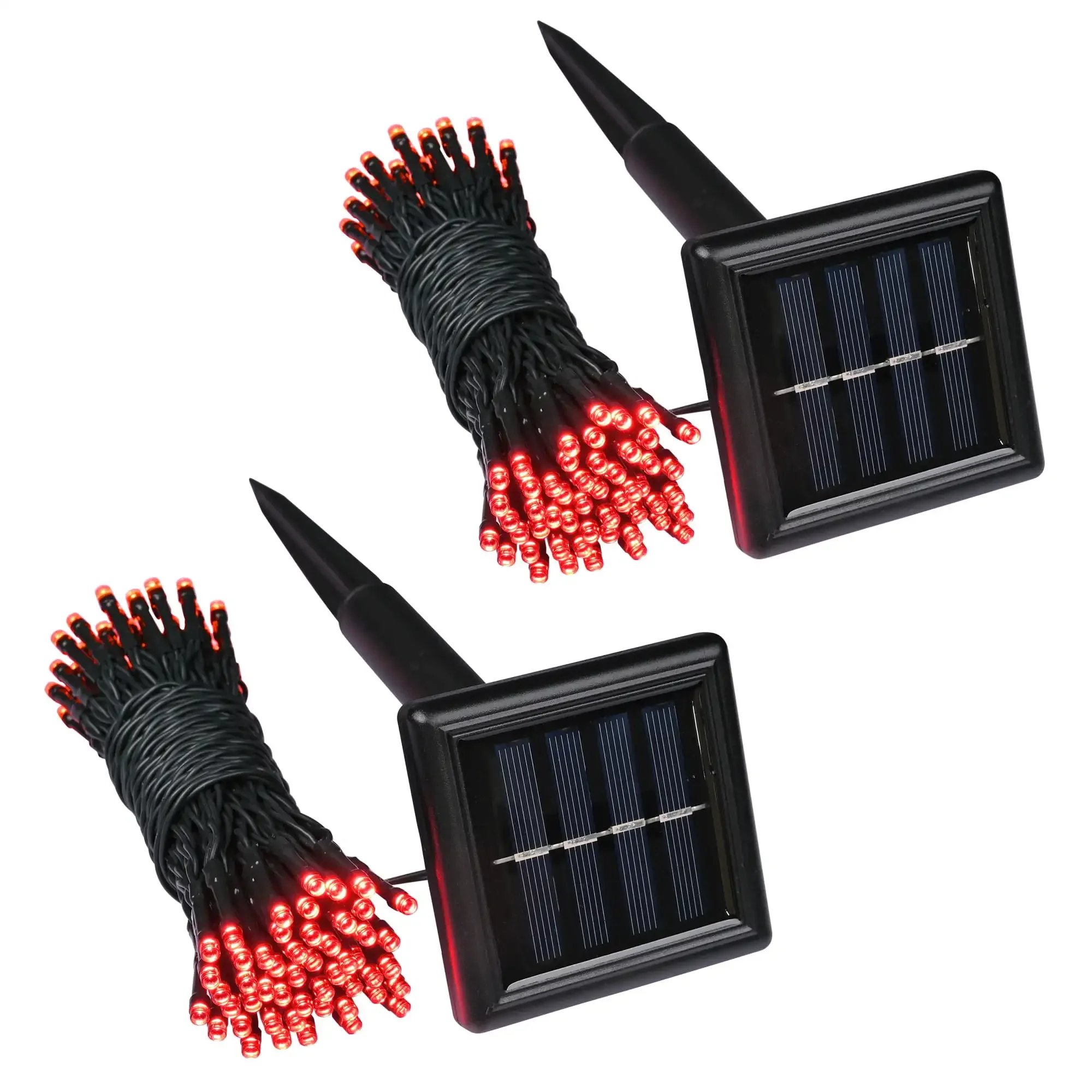 2 Pcs Solar String Lights 36FT 100 LED Waterproof Red Solar Xmas Light Outdoor Decoration for Party Garden Tree
2 Pcs Solar String Lights 36FT 100 LED Waterproof Red Solar Xmas Light Outdoor Decoration for Party Garden Tree