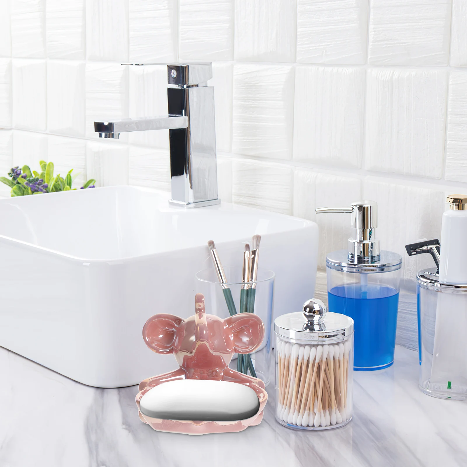 Ceramic Elephant Soap Dish Decorative Holder for Shower Kitchen Bathroom Lovely Tray Case Storage Premium Easy Clean
Ceramic Elephant Soap Dish Decorative Holder for Shower Kitchen Bathroom Lovely Tray Case Storage Premium Easy Clean