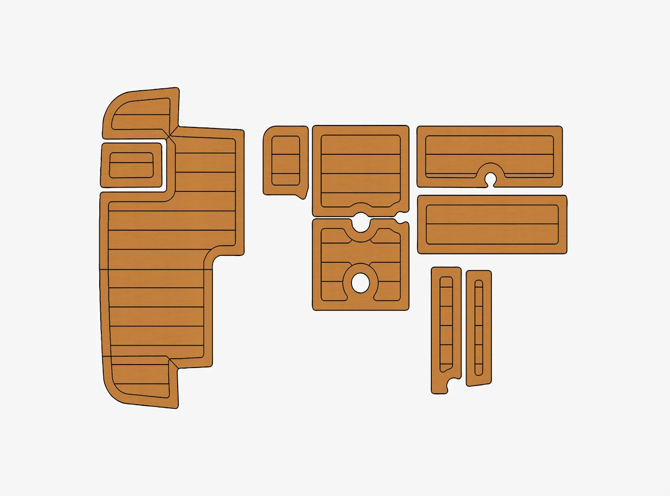 Rio 850 Cruiser 1/4" 6mm EVA foam Non-Slip PVC Teak Decking marine Mat seadek aqua carpet Marine Floor
Rio 850 Cruiser 1/4" 6mm EVA foam Non-Slip PVC Teak Decking marine Mat seadek aqua carpet Marine Floor