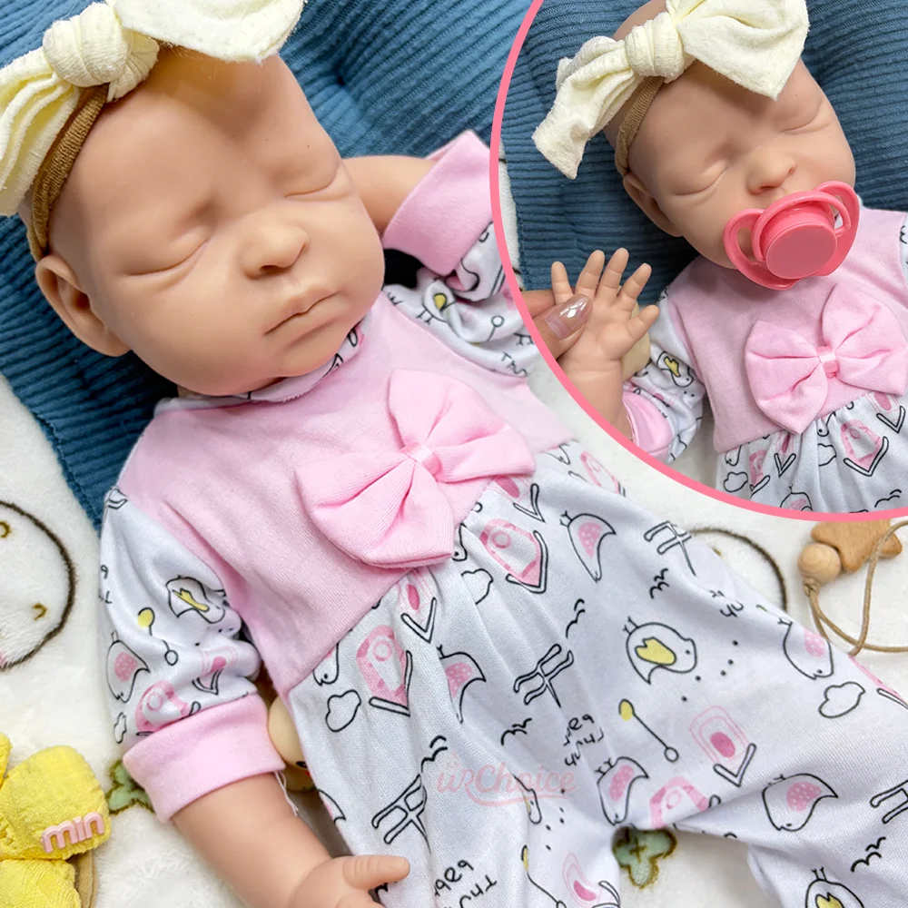 17" Muñeca Silicone Reborn Baby Girl Unpainted Realistic Reborn Doll Open Mouth Weighted Newborn Doll For High End Collectible
17" Muñeca Silicone Reborn Baby Girl Unpainted Realistic Reborn Doll Open Mouth Weighted Newborn Doll For High End Collectible