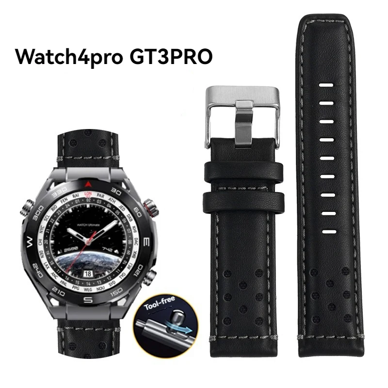 For Huawei New Ultimate Extraordinary Master Sports Leather Watchband Watch4pro GT3PRO Personalized Cowhide Watch Chain 22mm
For Huawei New Ultimate Extraordinary Master Sports Leather Watchband Watch4pro GT3PRO Personalized Cowhide Watch Chain 22mm