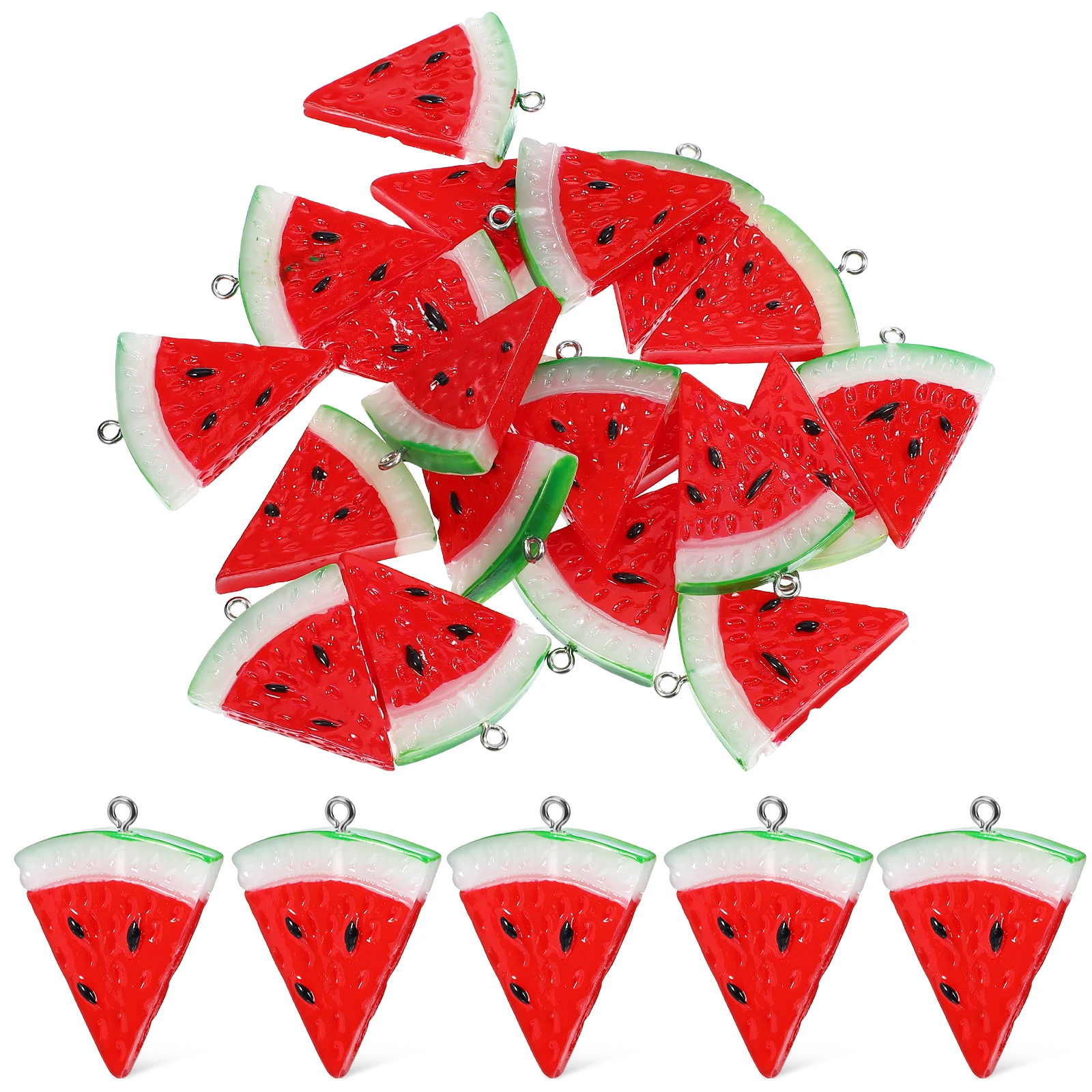 20 Resin Watermelon Slice Accessories Realistic Sturdy Creative DIY Jewelry Making Mini Pendants Charms Fruit Decor Simulated
20 Resin Watermelon Slice Accessories Realistic Sturdy Creative DIY Jewelry Making Mini Pendants Charms Fruit Decor Simulated