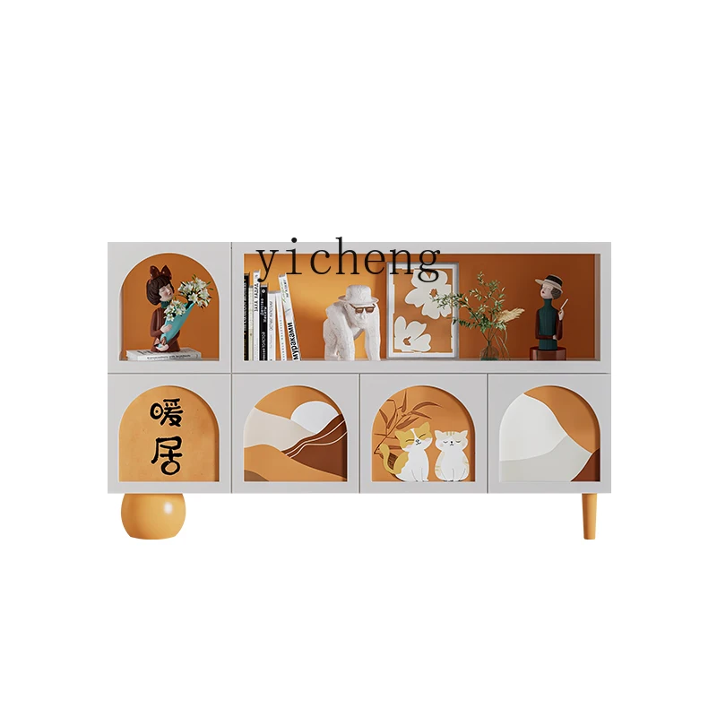 TQH hand-painted pattern side cabinet/living room cream wind ultra-thin locker/chest cabinet
TQH hand-painted pattern side cabinet/living room cream wind ultra-thin locker/chest cabinet