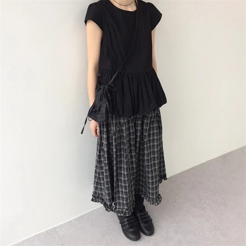 Retro Bla Plaid High Waist A-Line Midi Skirt Women's Summer New Sle Full Flounce Gored Skirt Floral Lace Umbrella Skirt
Retro Bla Plaid High Waist A-Line Midi Skirt Women's Summer New Sle Full Flounce Gored Skirt Floral Lace Umbrella Skirt