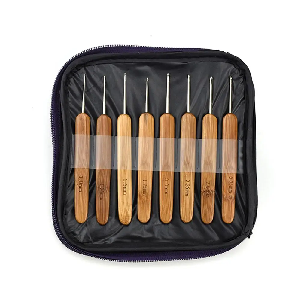 1 Set of 20Pcs Practical Crochet Hook Bamboo and Wood Crochet Needle Knitting Tools Weaving Supplies with Purple Storage
1 Set of 20Pcs Practical Crochet Hook Bamboo and Wood Crochet Needle Knitting Tools Weaving Supplies with Purple Storage