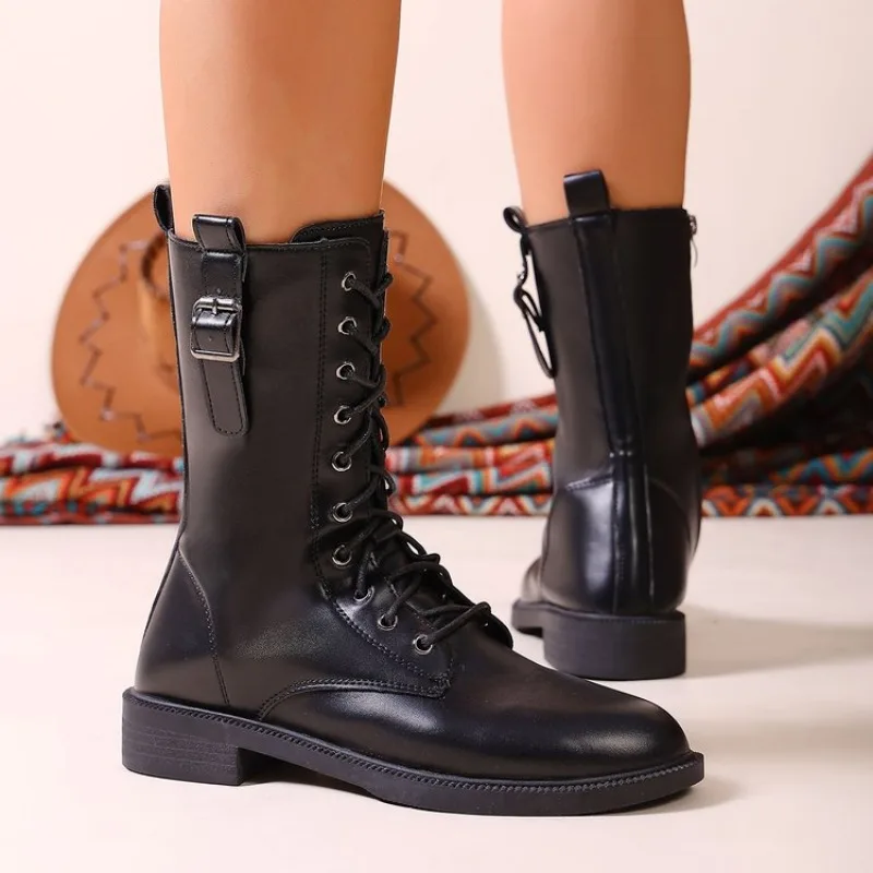 Woman Boots Black Knee-high 2026 Autumn Winter Mujer High Tide Boots Zipper Fashion Female New Kids Motorcycle Boots Plus Size43
Woman Boots Black Knee-high 2026 Autumn Winter Mujer High Tide Boots Zipper Fashion Female New Kids Motorcycle Boots Plus Size43