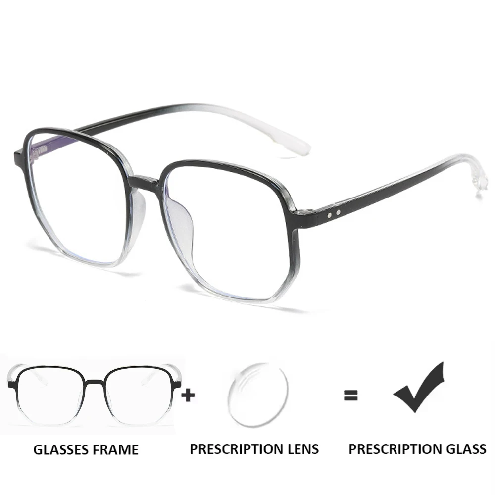 Custom Prescription Glasses Anti Blue Light & Photochromic Lenses Retro Gradient Large Frame 0.00 to -6.00 for Women Men Glasses
Custom Prescription Glasses Anti Blue Light & Photochromic Lenses Retro Gradient Large Frame 0.00 to -6.00 for Women Men Glasses