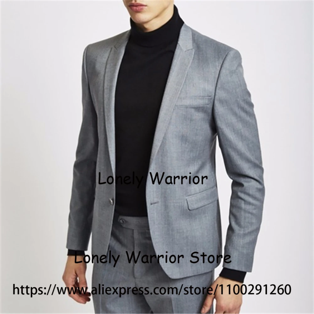 Fashion Grey Mens Suits Slim Fit Formal Business Blazer Casual Wedding Groom Tuxedo Banquet 2 Pieces Jacket Pants Costume Homme
Fashion Grey Mens Suits Slim Fit Formal Business Blazer Casual Wedding Groom Tuxedo Banquet 2 Pieces Jacket Pants Costume Homme
