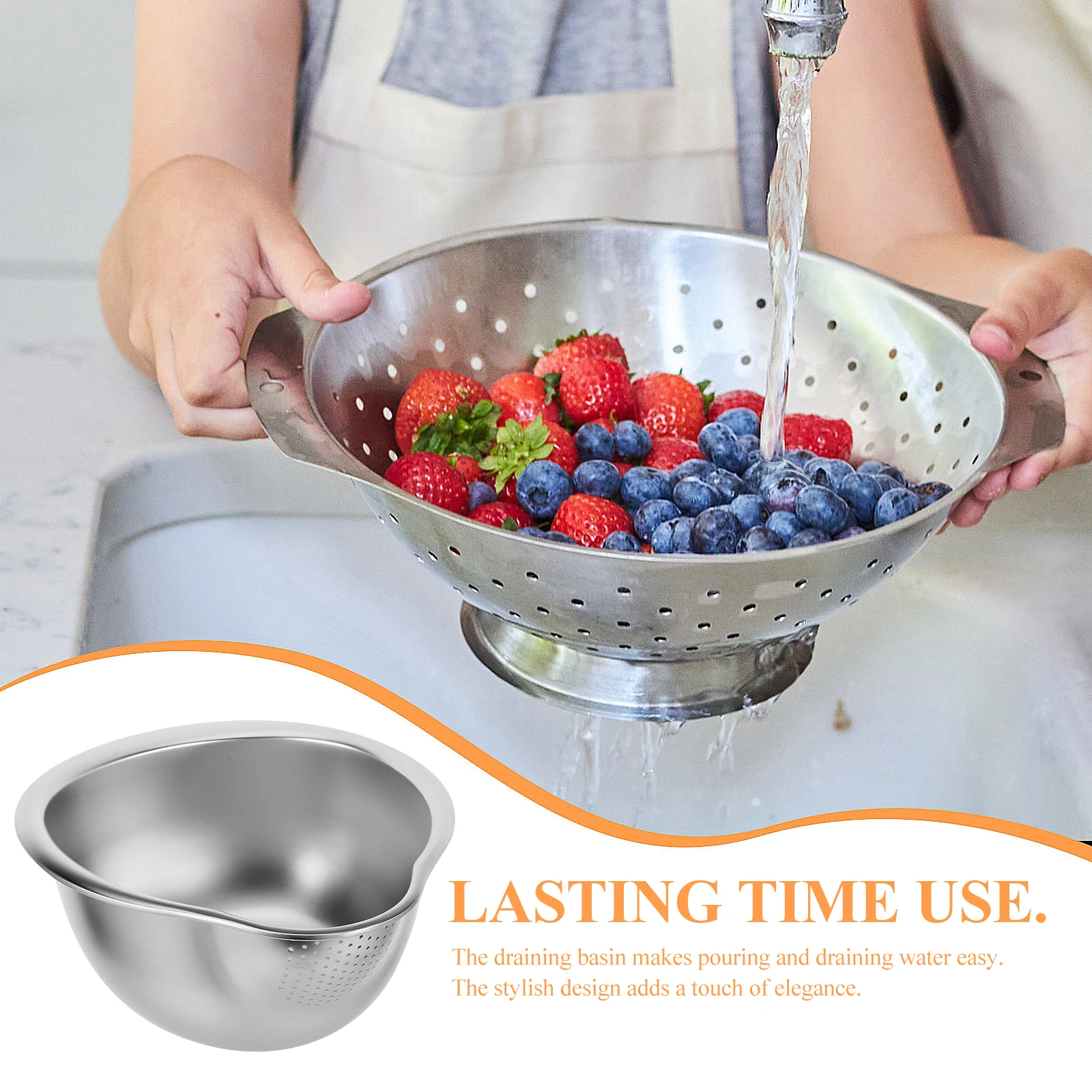 Stainless Steel Vegetable Fruit Washing Strainer Basket 201 Drain Container Bowl Kitchen Fine Mesh Rice Washer
Stainless Steel Vegetable Fruit Washing Strainer Basket 201 Drain Container Bowl Kitchen Fine Mesh Rice Washer
